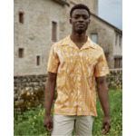 Chemise kaki & écru