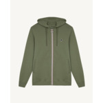 Sweat kaki zip tricolore