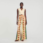Pantalon fluide imprimé
