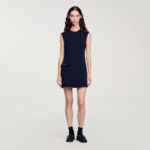 Robe courte à boutons