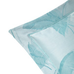 Yves Delorme - Taie d'oreiller en satin de coton bleu, Le Cap