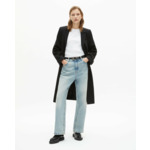 Manteau Mi Long Avec Details Surpiqure