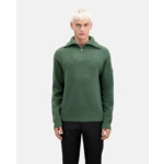 Pull Col Camionneur Avec Patch Canetille Et Details De Zip Homme