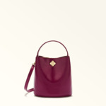 DANAE MINI BUCKET BAG - TESSUTO CANVAS+VITELLO SIDNEY