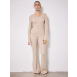 Pantalon laine Renée BEIGE CHINE