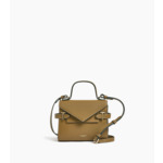 Petit sac à main double rabat Emilie en cuir signature T