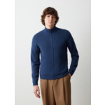 Pull zippé en cachemire mélangé