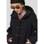 Manteau Manoela-Nuit en Laine Froide