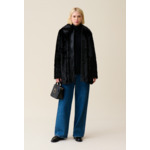 Manteau fausse fourrure noir