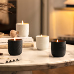 Manufacture Collier noir Bougie parfumée Perle