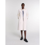 Manteau en laine à col amovible