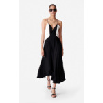 Robe Dragée En Viscose Mélangée