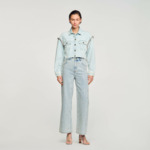 Blouson court en denim