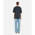 T-Shirt Noir Sérigraphie Eagles On Fire Homme