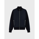 Cardigan Ernest en laine et coton marine