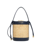 Sac seau A lacets coulissants M Cannage Rotin