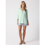 T-shirt lin Emilie CELADON