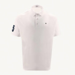 Polo manches courtes en coton avec broderie 15 blanc
