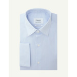 Chemise Première Classe Contemporaine en twill rayé bleu