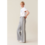 Pantalon confort contrasté gris
