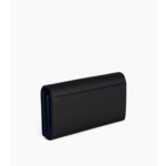 Pochette à rabat avec bandoulière amovible Emilie en cuir signature T