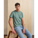 T-shirt vert clair broderie beagle skate