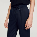 Pantalon droit élastiqué