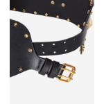 Large Ceinture Taille Haute Avec Rivets En Metal