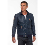 Blouson cuir 24 H LE MANS noir