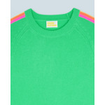 Pull Col Rond Bandes Manches Multico