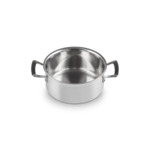 Faitout bas Inox Classique avec couvercle