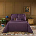 Yves Delorme - Couvre lit en satin marron, Triomphe