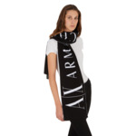 Écharpe femme - noir/blanc