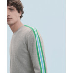 Pull Col Rond Bandes