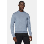 Pull Col Rond Bleu Clair En Laine Mérinos