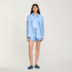 Chemise officier en satin