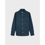 Surchemise cameron avec deux poches poitrine en denim marine