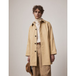 Imperméable hermano en twill de coton uni beige