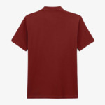 Polo piqué manches courtes en coton Blanco 1958 rouge merlot