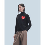 Pull Col Montant Coeur Léger