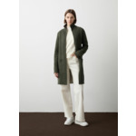 Cardigan ouvert en drap de laine