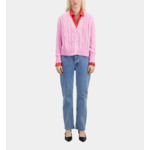 Cardigan Boutonne A Torsades Femme