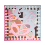 Motif Signature Duo - Carre 90 - Multico Rose
