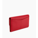 Portefeuille un volet Charlotte en cuir lisse