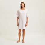 - Chemise de nuit courte col bateau en jersey, Anafi