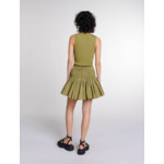 Mini-jupe courte en taffetas