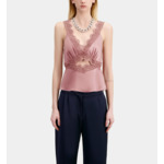 Top Lilas Avec Guipure Femme