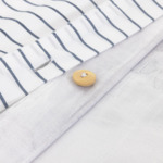 Lacoste - Housse de couette en satin de coton lavé gris, L Shadow