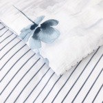 Lacoste - Housse de couette en satin de coton lavé gris, L Shadow