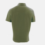 Polo manches courtes en coton avec broderie 15 vert army